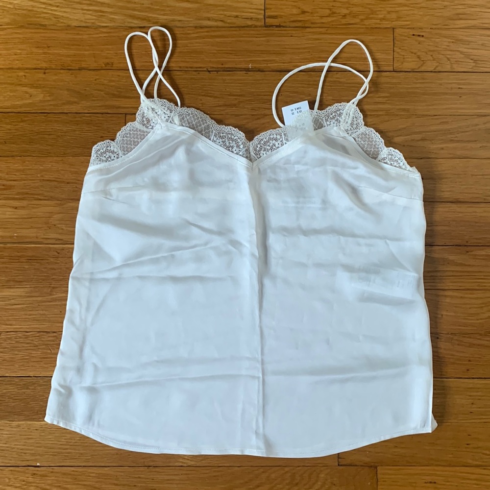 A&f off white/cream lace cami